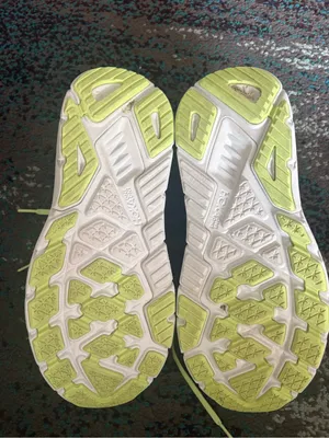 Hoka One One Women's Pale Blue Running Sneakers with Lime Accents thumbnail 11