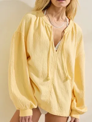Aerie Yellow Easy Street Sweatshirt thumbnail 1