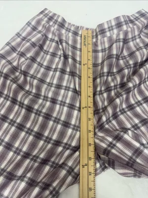 No Boundaries Mauve Plaid Wide-Leg Pants These run big I’m a M/L and they fit me thumbnail 5