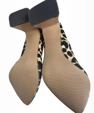 Michael Shannon Mob Wife Vibes Leopard Print Calf Hair Pumps Heels Size 8 Indie Sleek thumbnail 5