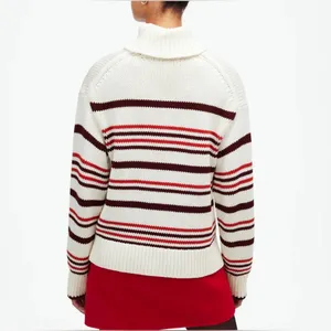 Madewell Cotton Striped Turtleneck Sweater *Flawed* thumbnail 3