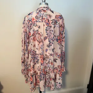 NWT Free People Pink Floral Mini Dress thumbnail 2