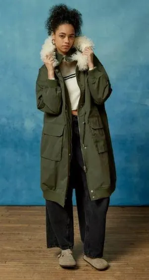 Urban Outfitters BDG Alka Faux Fur Trim Parka thumbnail 1