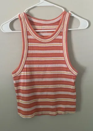 Aerie Striped Ribbed Tank thumbnail 1