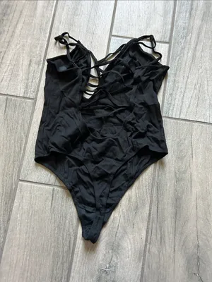 Nasty Gal Black Strappy Bodysuit thumbnail 3