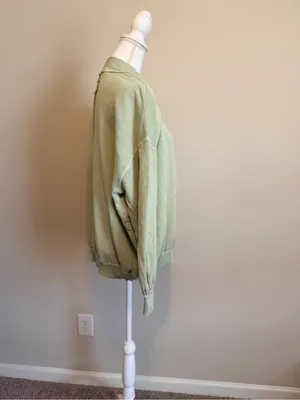 Free People Green Palm Springs Pullover oversized woman's size XS NWOT thumbnail 6