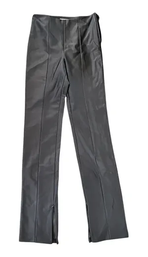 Good American Scuba Trousers Gray, size 2/26 NWOT, zipper to waist & hem thumbnail 1