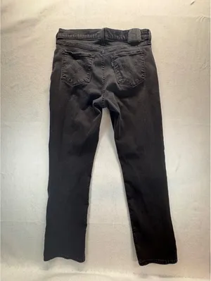 Levi’s Women’s Classic Straight Black Jeans Size 14 Stretch Denim thumbnail 6
