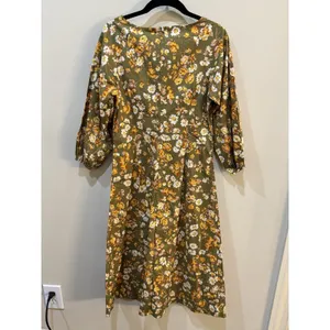 Flora‎ Bea Size Small Multi-Color Danniella Dress in Whiskey Floral 3/4 Sleeves thumbnail 3