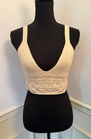 Intimately Free People Everyone's Favorite Swit Brami Boho Crochet Knit Tank Top thumbnail 1
