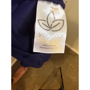 Yogipace Golf Pants Womens Large Blue Straight Leg Stretch 4-Pocket Activewear thumbnail 3