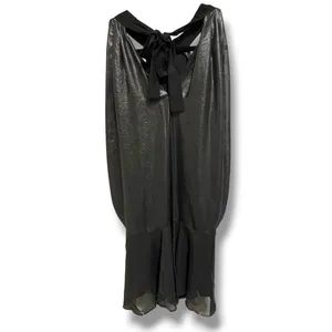 BCBGeneration Metallic Halter Mini Dress‎ Black Silver XS Cocktail Party NWT NEW thumbnail 11