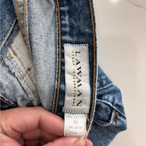 lawman's Vtg 90s Jeans Western Women's High Rise Blue Full Button Fly. thumbnail 5