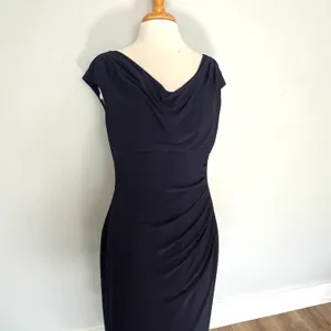 Lauren Navy Blue Stretchy Classic Dress thumbnail 2