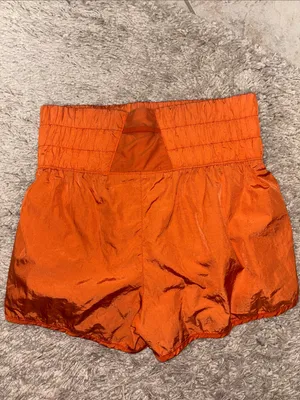 Free People Movement Orange “The Way Home” Shorts thumbnail 6