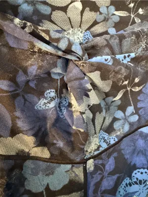 Offline by Aerie Blue Floral Real Me 7/8 Leggings thumbnail 3