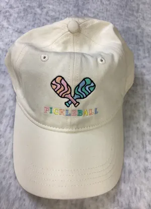 Frasier Sterling Sport Pickleball‎ Embroidered Baseball Cap Cream AAP07 NEW thumbnail 1