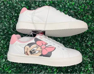 Disney Minnie Mouse White Pink Athletic Sneakers NWT - no box thumbnail 1