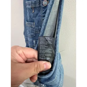 Anthropologie Pilcro Denim Overalls Medium Wash Distressed Button‎ Front Size 27 thumbnail 9