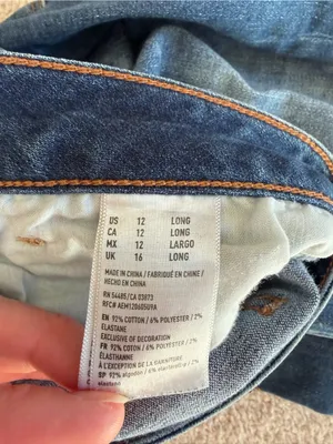 American Eagle Super Stretch X Distressed Skinny Jeans Size 12 Long thumbnail 11