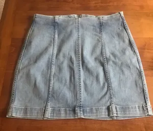 Free People Denim mini skirt thumbnail 1