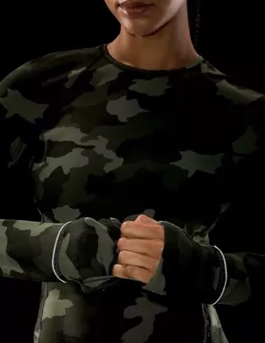 Lululemon Its Rulu Run Long Sleeve Shirt in Heritage 365 Camo Medium Olive Multi thumbnail 5
