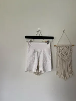 Aritzia TNA white bike shorts thumbnail 2