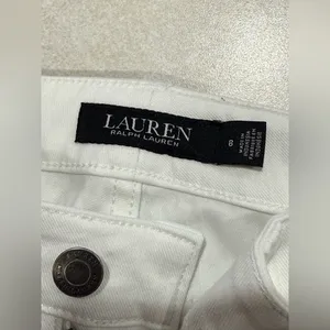 Ralph Lauren Women's Classic White Straight Leg Jeans Size 8 thumbnail 11