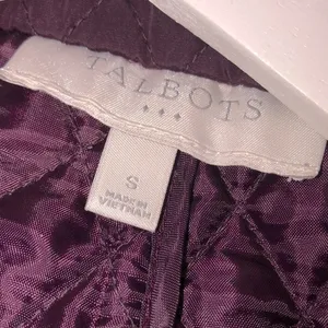 Talbots size small purple quilted zippered vest thumbnail 6