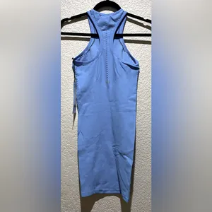 ALO Yoga NWT Seamless Open Air Racerback Dress Azure Blue Size S thumbnail 5