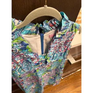Lilly Pulitzer Adeline shift dress features a vibrant Blue Mayflower floral 10 thumbnail 2