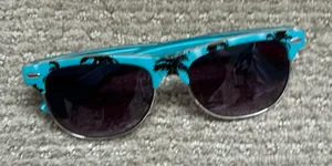 Palm tree print sunglasses Blue thumbnail 1