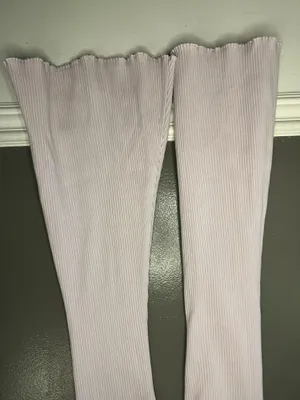 Aerie Pants Womens Small Purple Ribbed Knit Flare Leg Stretch Lounge Sweatpants thumbnail 8