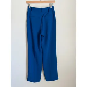 Wilfred Aritzia The Effortless Pant 2 Blue Crepette Pleated Wide Leg thumbnail 2