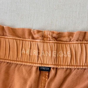 American Eagle Mom Shorts Womens 18 Orange Button Fly High Waisted Stretch Twill thumbnail 8