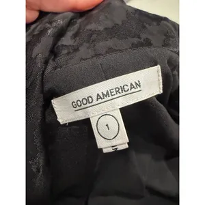Good American Jumpsuit Women S Summer Boss Black‎ Jacquard Animal Print Mob Wife thumbnail 2
