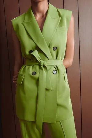 ZARA Belted Vest thumbnail 1