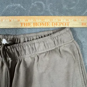 Alo Yoga Accolade Sweatpants Womens Medium Taupe Wide Leg Fleece Lounge Trousers thumbnail 8