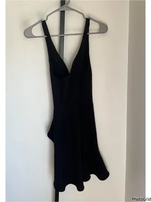 Revolve Amanda Uprichard Nico Black Mini Dress Small thumbnail 3