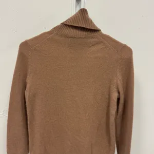 Aqua Cashmere Camel Tan 100% Cashmere Turtleneck Sweater XS Knit Monochrome thumbnail 5