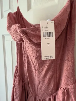 Anthropologie Mauve Peplum Dress thumbnail 6