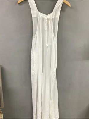 haute hippie white linen blend sheer bikini romper cover up thumbnail 7