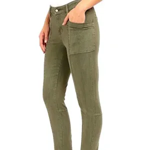 Liverpool Kylie Cropped Cargo Mid Rise Zipper Lower Leg Skinny‎ Jeans Size 2 26 thumbnail 2