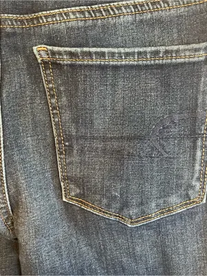 American Eagle Super Hi-Rise Jegging Women’s 6 Dark Wash Jeans Distressed thumbnail 8