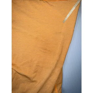 Lululemon‎ Orange Blue workout top with a built-in bra and a racerback 4 thumbnail 3