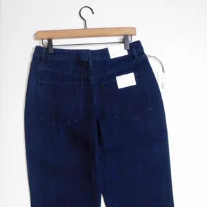 NWT!! WEWOREWHAT Low Rise Dad Jeans Dark Wash Blue Raw Hems Denim Casual Size 27 thumbnail 8