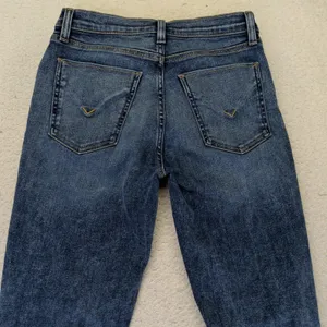 Hudson Lana Boyfriend Mid Rise Straight Leg Distressed Jeans Dark Wash‎ Size 25 thumbnail 5