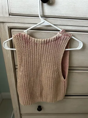 Free people sweater vest knit small thumbnail 3