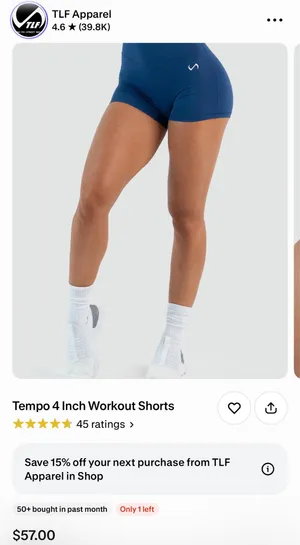 TLF Apparel shorts Blue thumbnail 4
