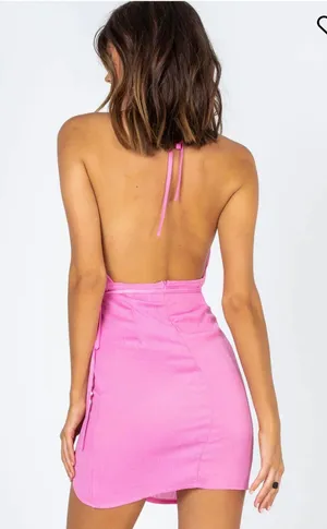 Princess Polly Ensley Mini Pink Dress thumbnail 3